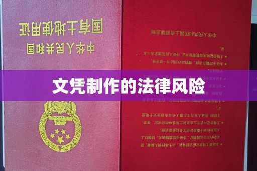 南县文凭制作的法律风险