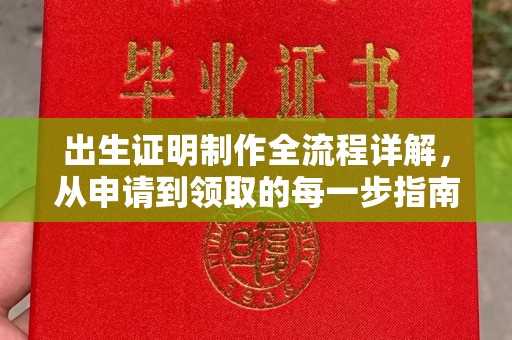 揭东出生证明制作全流程详解，从申请到领取的每一步指南