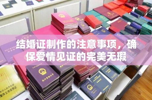 慈利结婚证制作的注意事项，确保爱情见证的完美无瑕